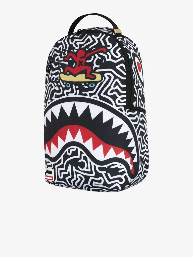 SPRAYGROUND Zaino Keith Haring Skater Shark DLXSR 910B6914NSZ grigio