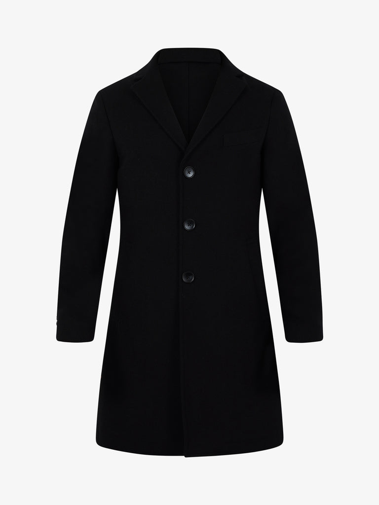 SSEINSE Cappotto classico CP52 uomo lana nero