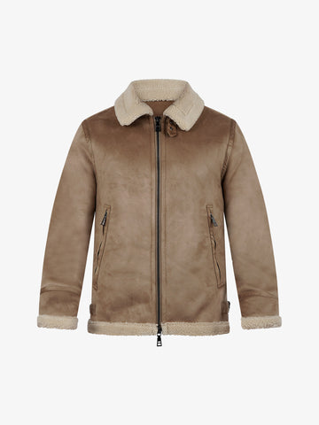 SSEINSE Giubbotto con shearling GBI969SS uomo beige