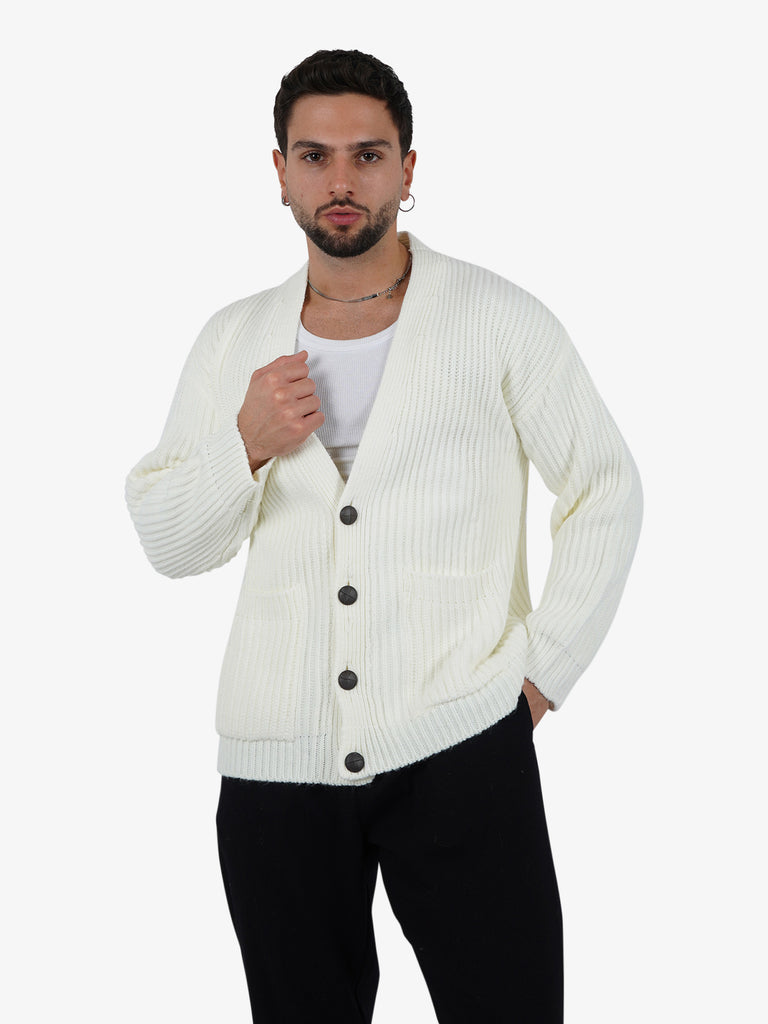 SSEINSE Cardigan MI2854SS uomo panna