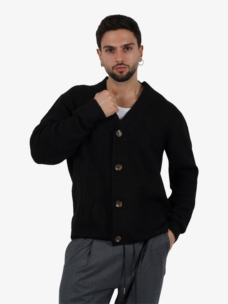 SSEINSE Cardigan MI2861SS uomo nero