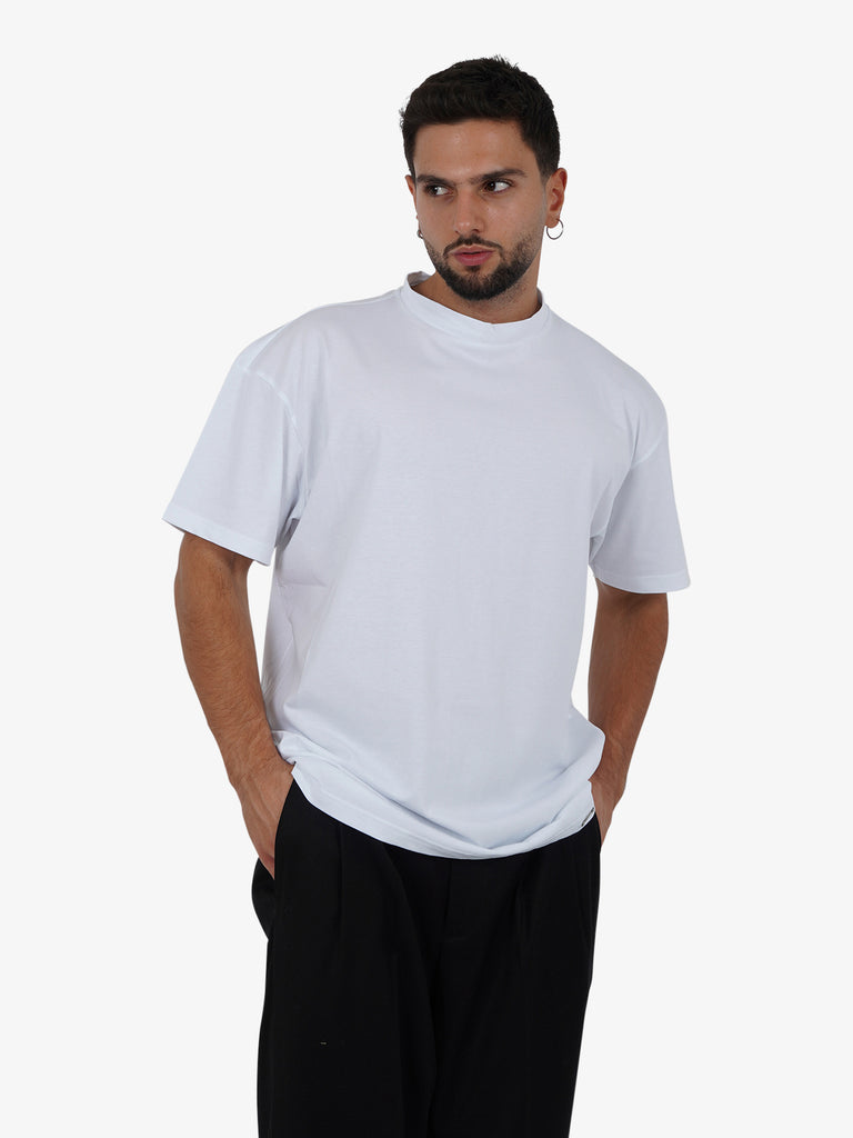 STATE OF ORDER T-shirt Fettuccia uomo cotone bianco