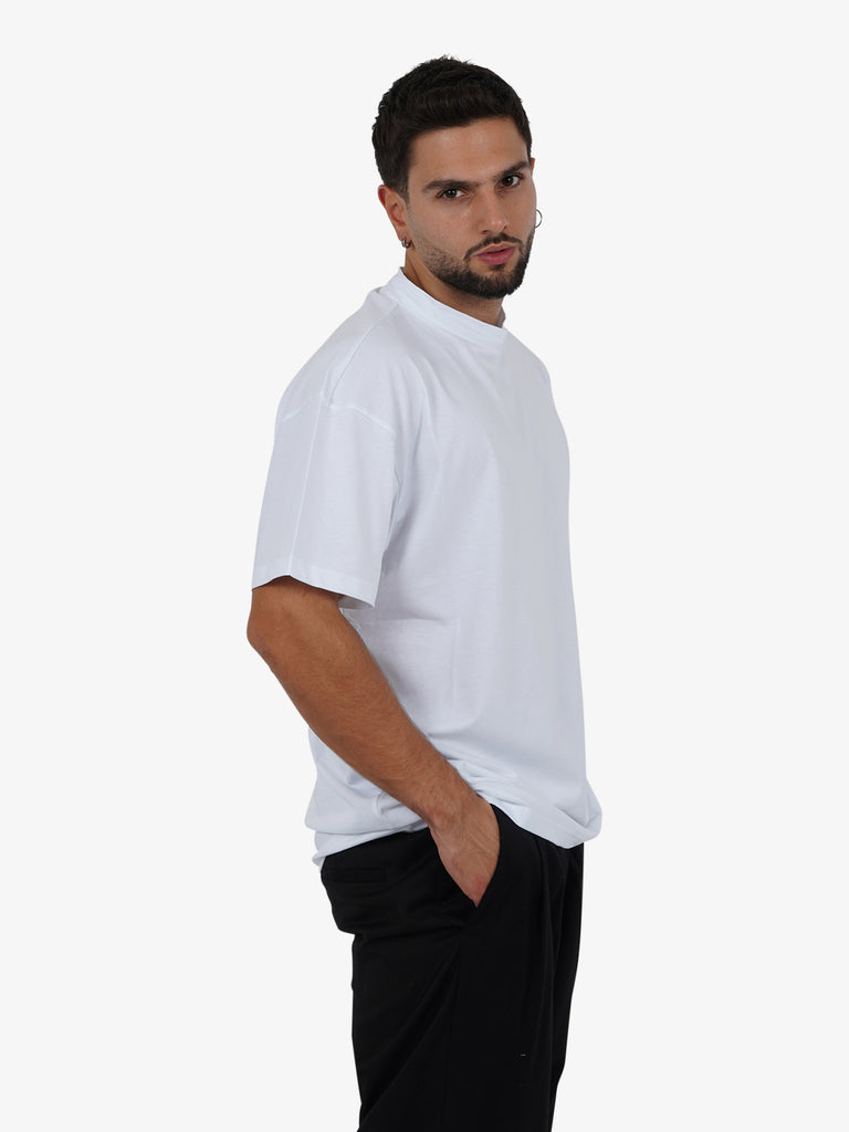 STATE OF ORDER T-shirt Fettuccia uomo cotone bianco