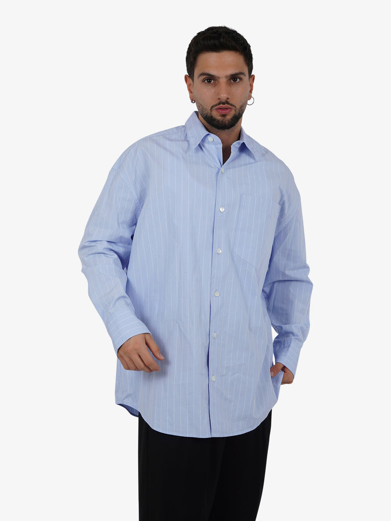 STUDIO SEIDENSTICKER Camicia Oversize uomo cotone blu