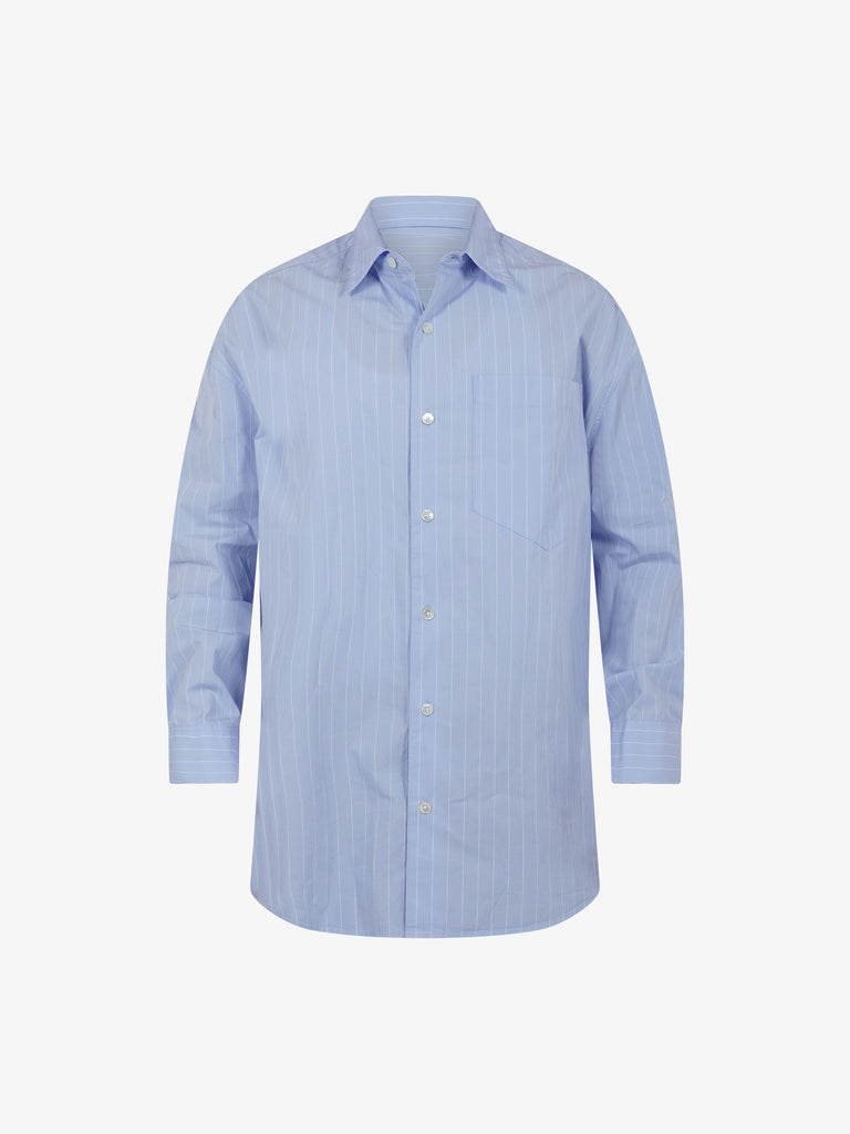 STUDIO SEIDENSTICKER Camicia Oversize uomo cotone blu