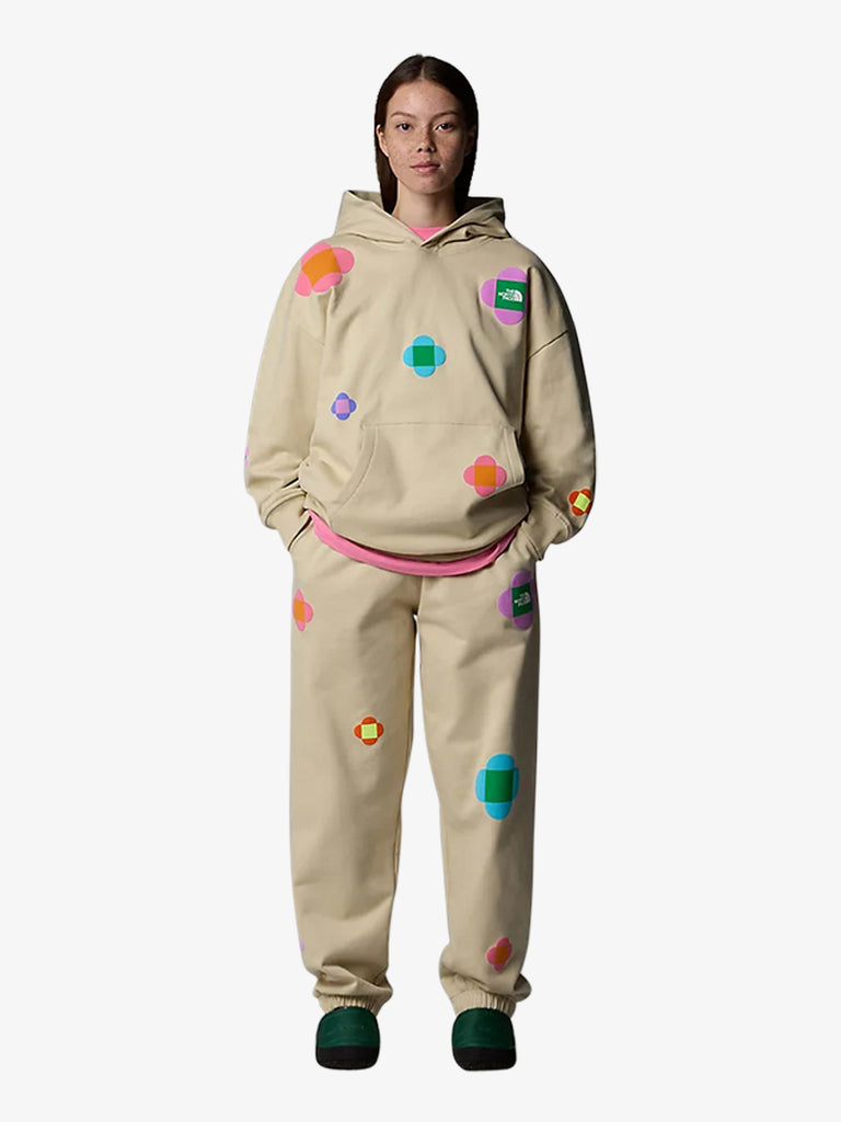 THE NORTH FACE Felpa con cappuccio X Yinka Ilori Let's Blossom Together NF0A89C4 uomo cotone beige