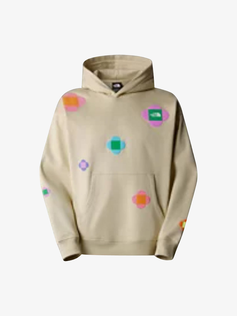 THE NORTH FACE Felpa con cappuccio X Yinka Ilori Let's Blossom Together NF0A89C4 uomo cotone beige