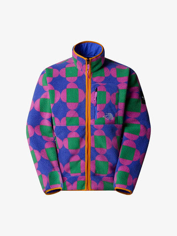 THE NORTH FACE Felpa girocollo in pile reversibile X Yinka Ilori con stampa NF0A89UA uomo multicolor