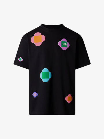 THE NORTH FACE T-shirt X Yinka Ilori Let's Blossom Together NF0A8AMC unisex cotone nero