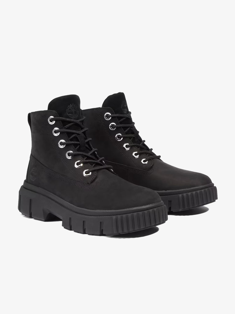 TIMBERLAND Stivaletto stringato a taglio medio Field TB0A5RNG pelle nero