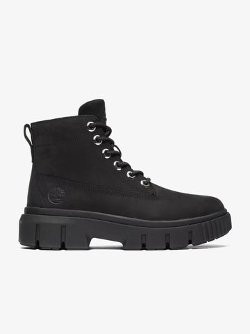 TIMBERLAND Stivaletto stringato a taglio medio Field TB0A5RNG pelle nero