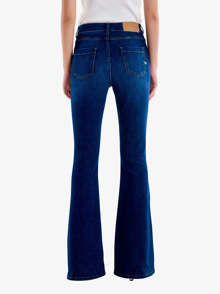 VICOLO Jeans Icon Gisele Flare DS0130 donna cotone blu