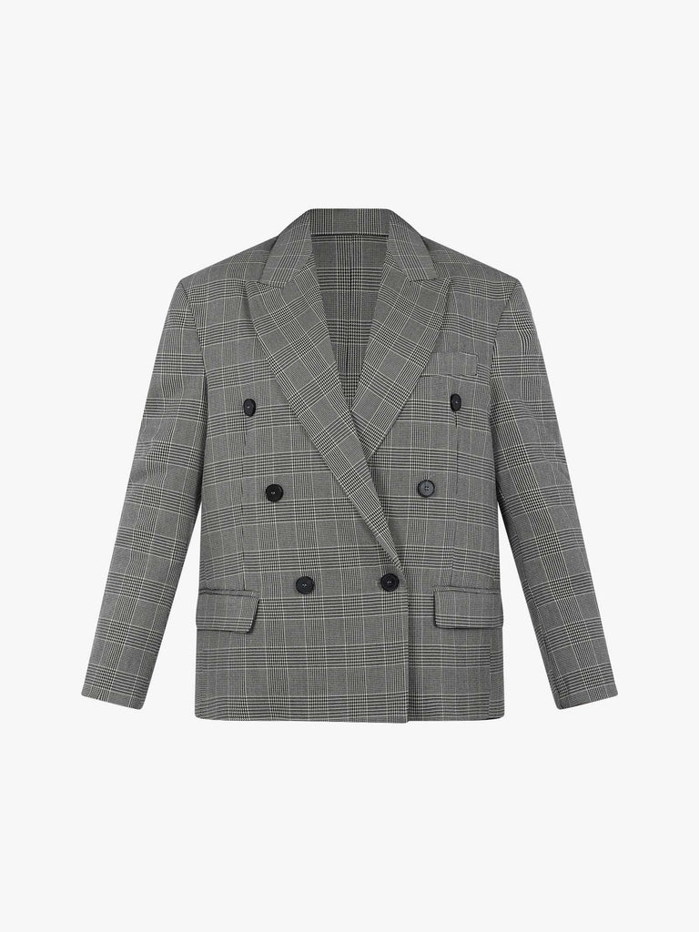 VICOLO Blazer doppiopetto Principe di Galles donna grigio