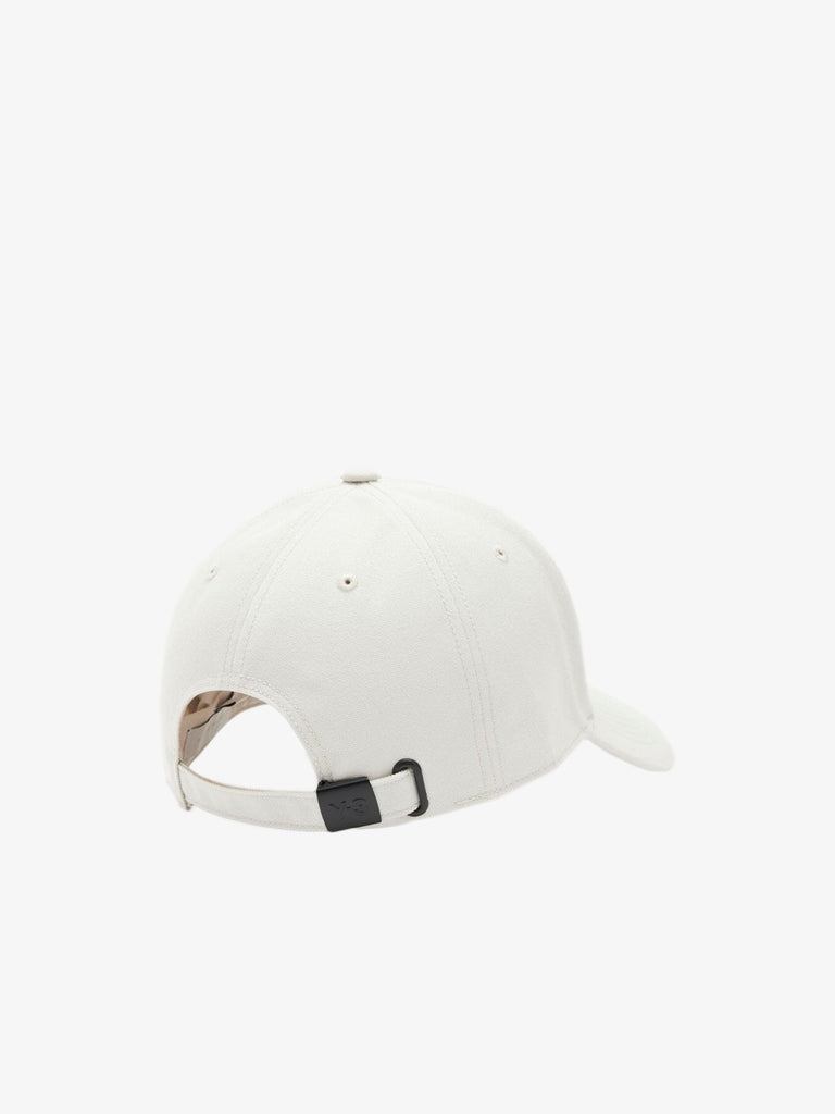 Y-3 Cappello Baseball uomo bianco con logo