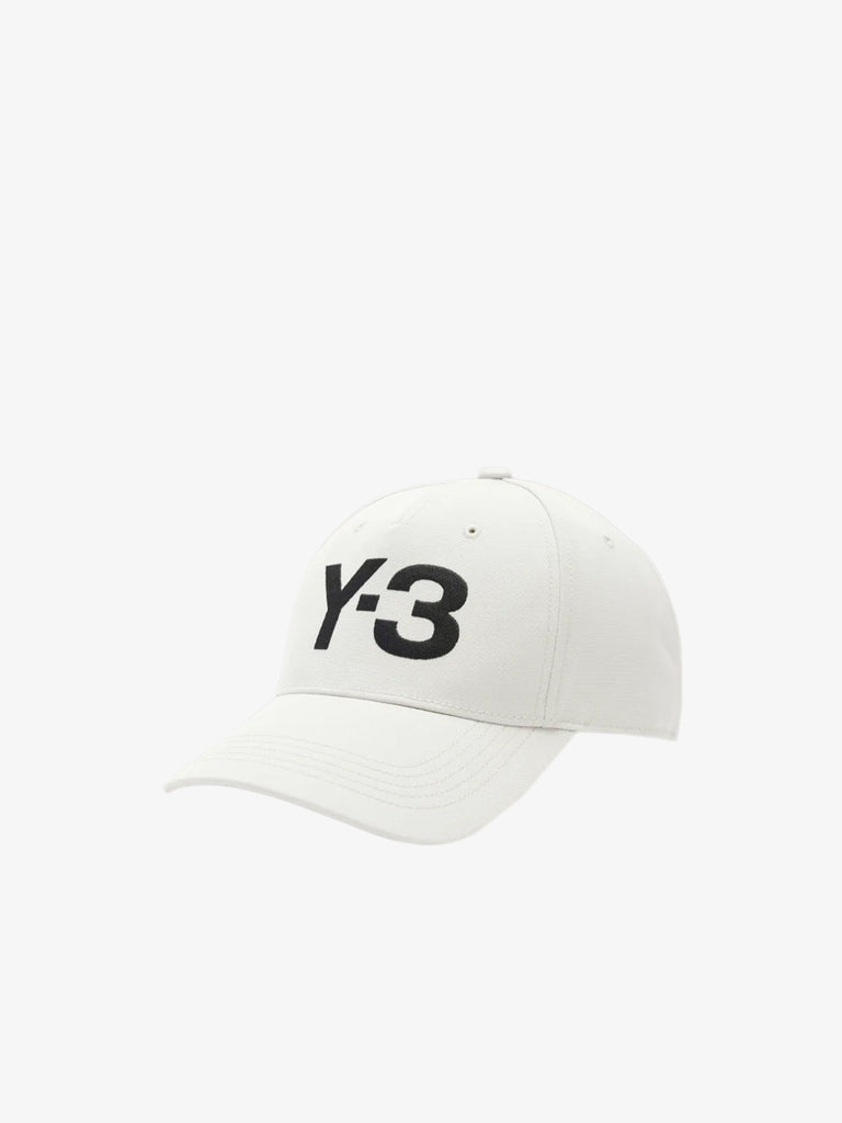 Y-3 Cappello Baseball uomo bianco con logo