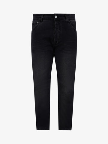 YES LONDON Jeans XJ3152/TWIST uomo cotone nero