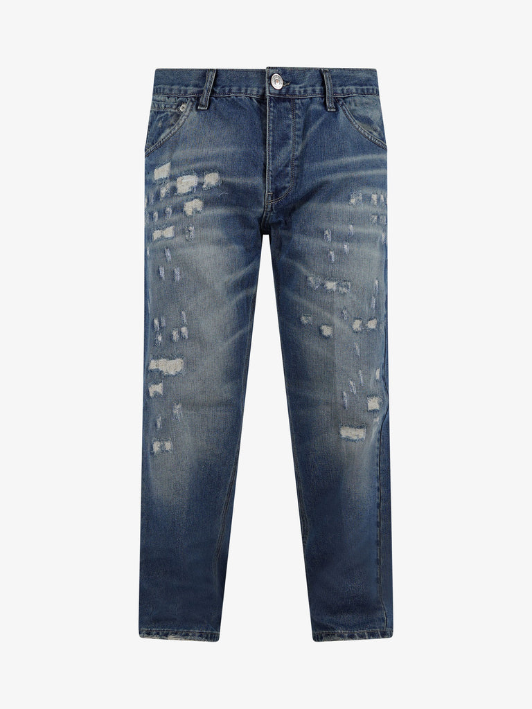 YES LONDON Jeans distressed XJ3155/WORK uomo cotone denim