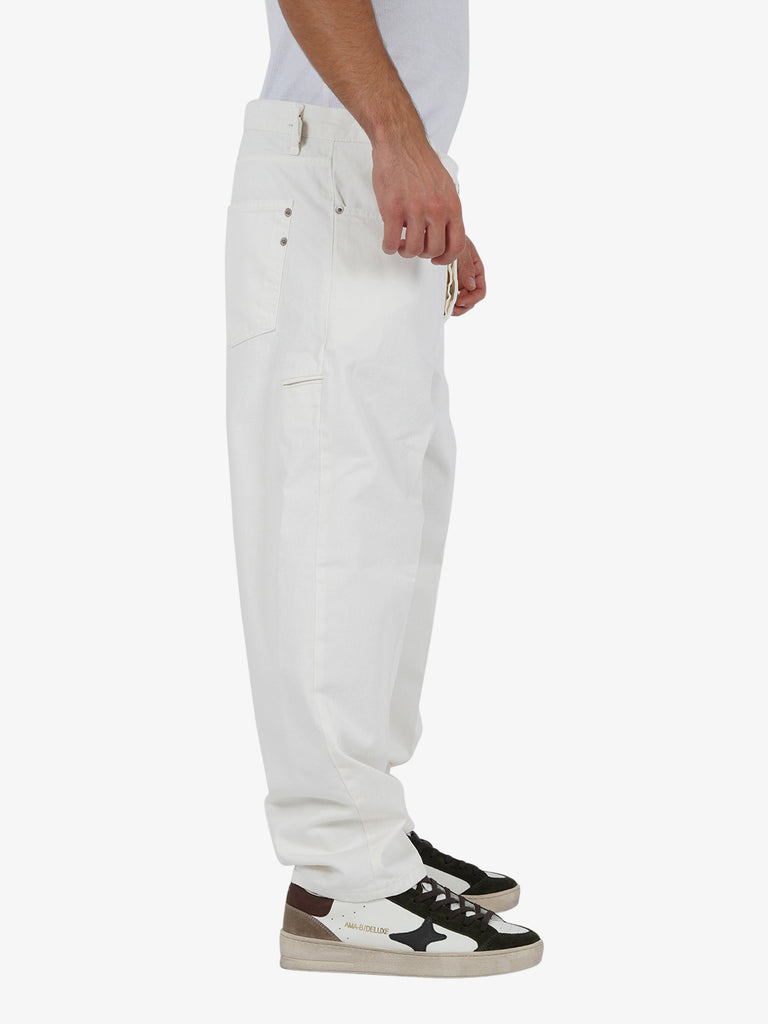 YES LONDON Jeans XJ3161/BAGGY uomo cotone panna