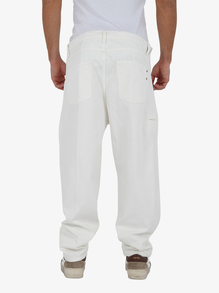 YES LONDON Jeans XJ3161/BAGGY uomo cotone panna