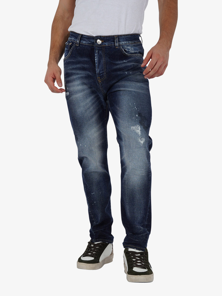 YES LONDON Jeans XJ3165/TWIST uomo cotone denim