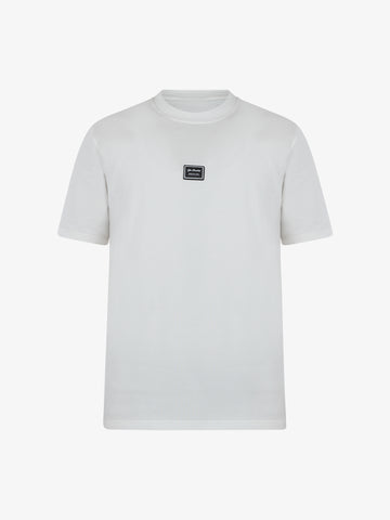 YES LONDON T-shirt patch XM4130 uomo cotone bianco