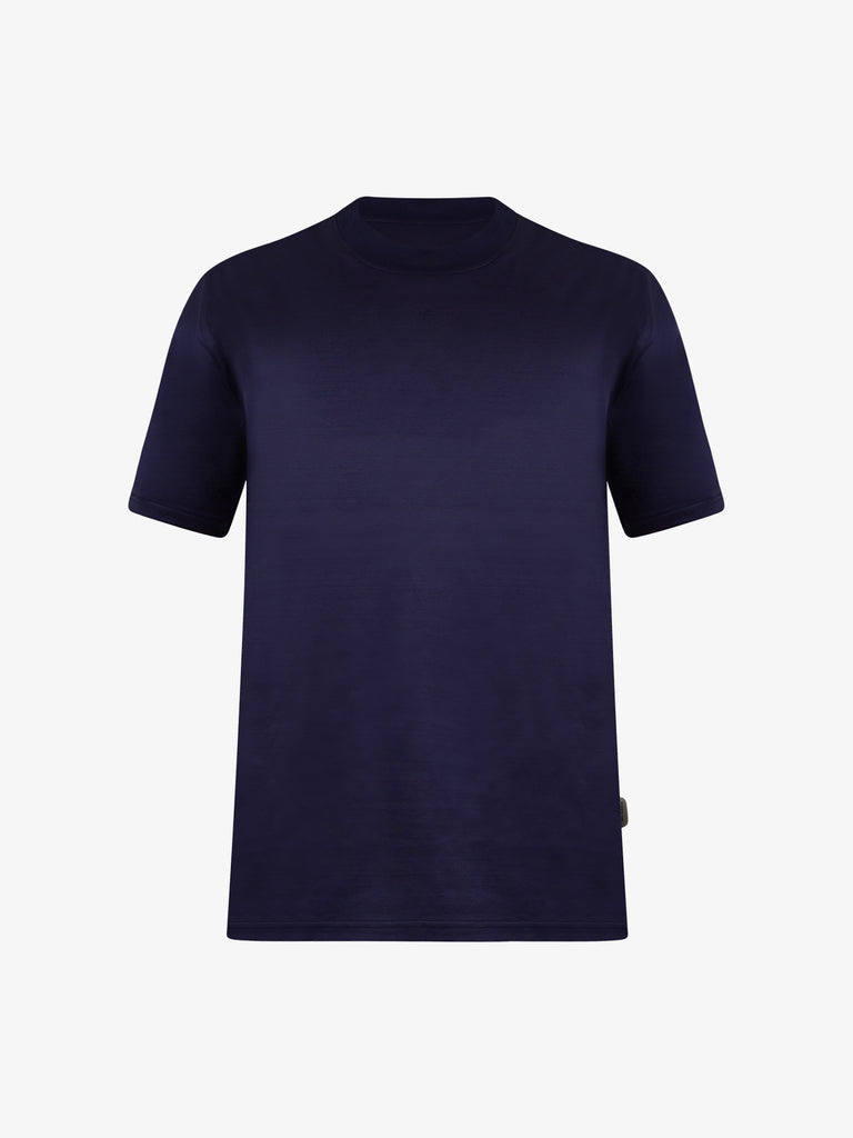 YES LONDON T-shirt girocollo XM4132 uomo cotone blu