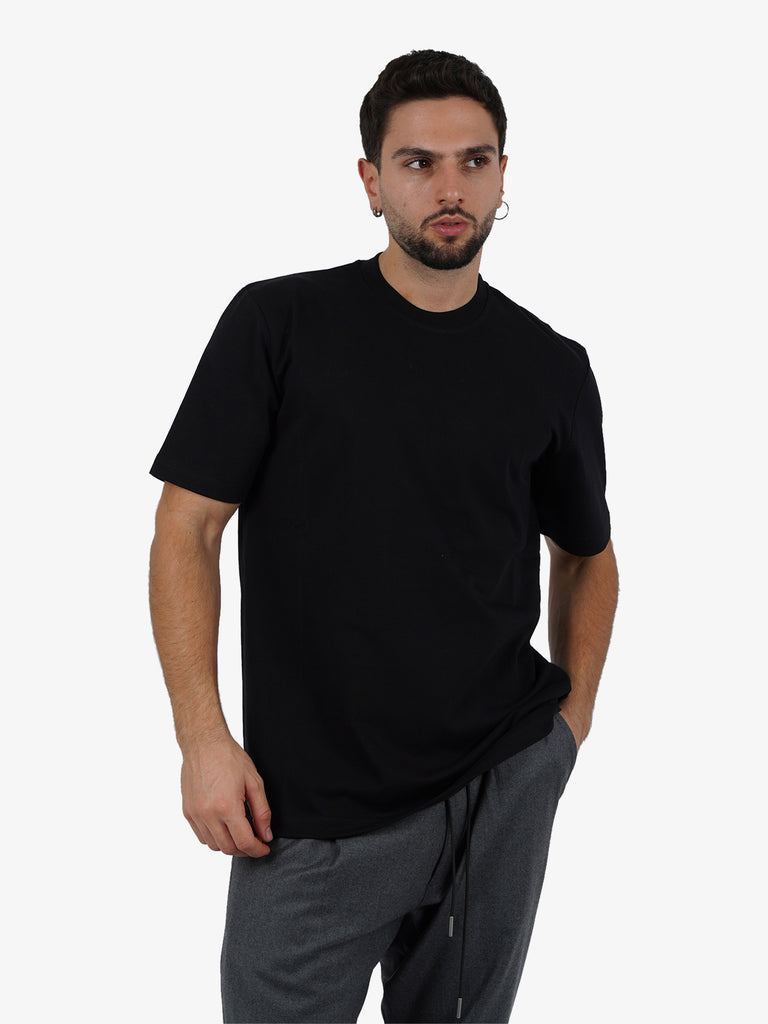 YES LONDON T-shirt con stampa XM4148 uomo cotone nero