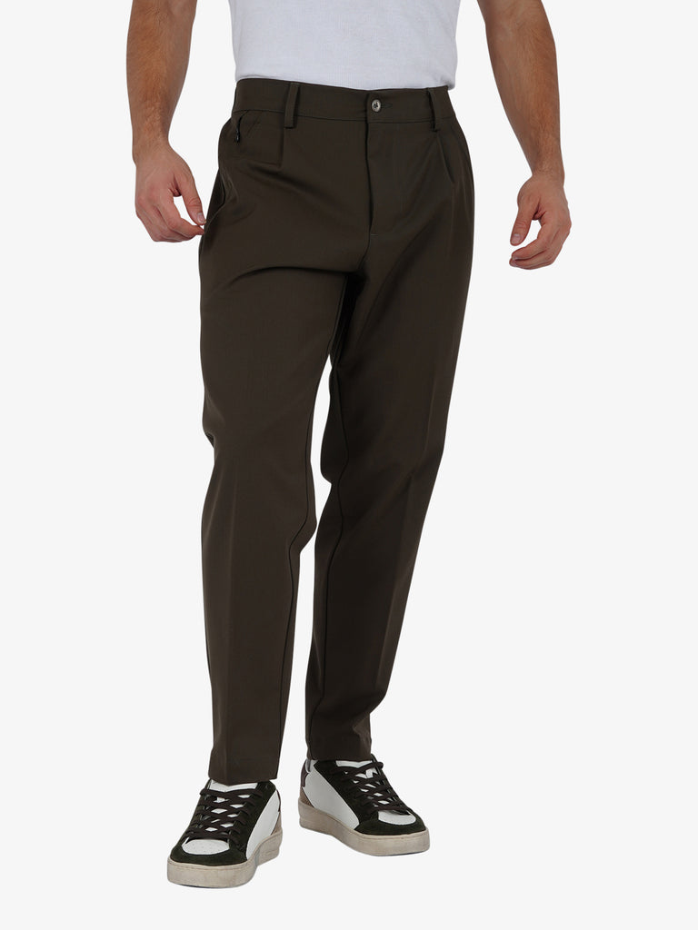 YES LONDON Pantalone XP3264/CAIRO uomo lana nero