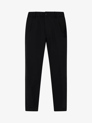 YES LONDON Pantalone worker XP3265 uomo lana nero