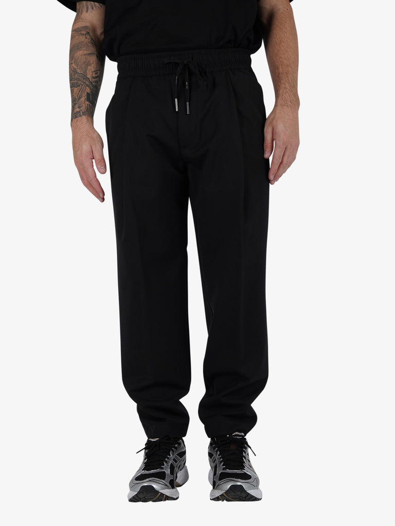 YES LONDON Pantalone XP3280/BALI uomo lana nero