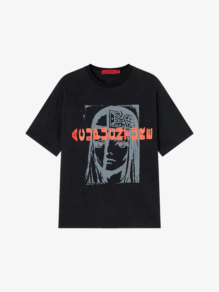 ACUPUNCTURE t-shirt endless uomo nero cotone