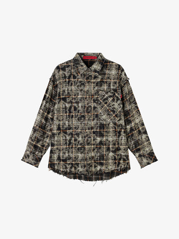 ACUPUNCTURE camicia hyper acid uomo grigio cotone
