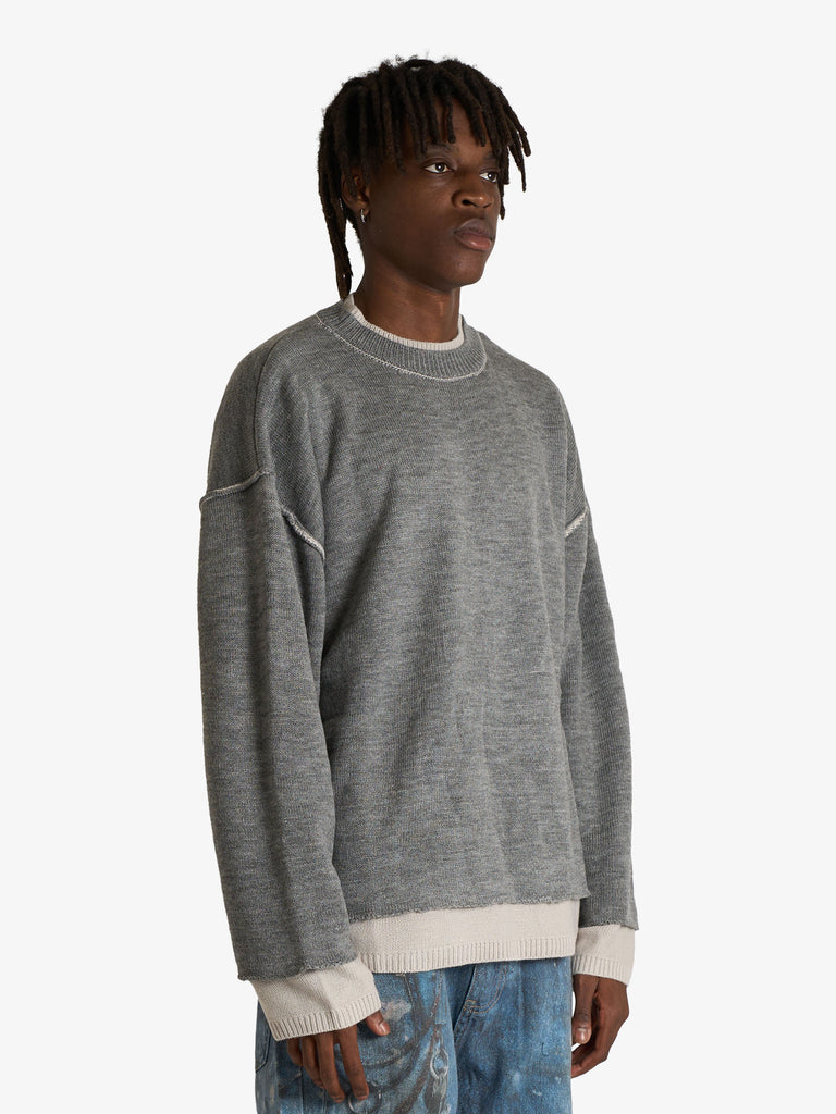ACUPUNCTURE maglia a maniche lunghe margy uomo grigio