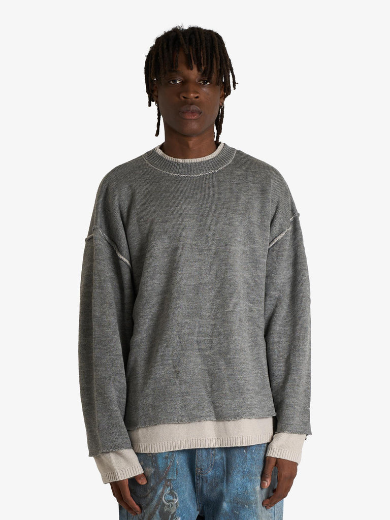 ACUPUNCTURE maglia a maniche lunghe margy uomo grigio