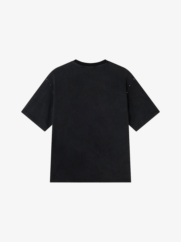 ACUPUNCTURE t-shirt rabbit uomo nero cotone