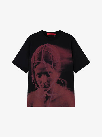 ACUPUNCTURE t-shirt trapped uomo nero cotone