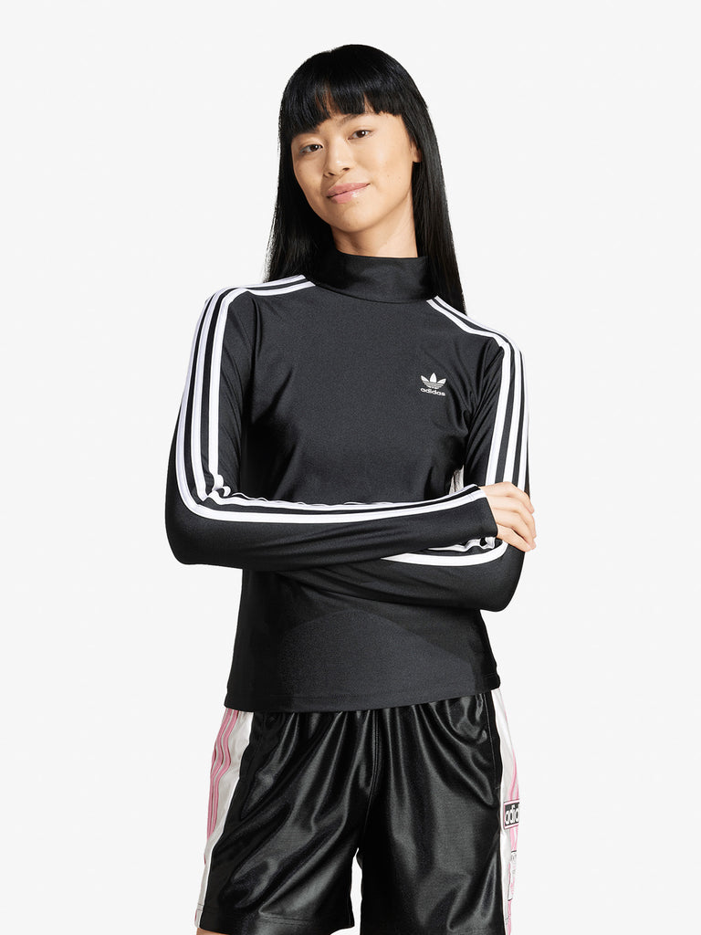 ADIDAS maglia a maniche lunghe adicolor 3-stripes donna nero