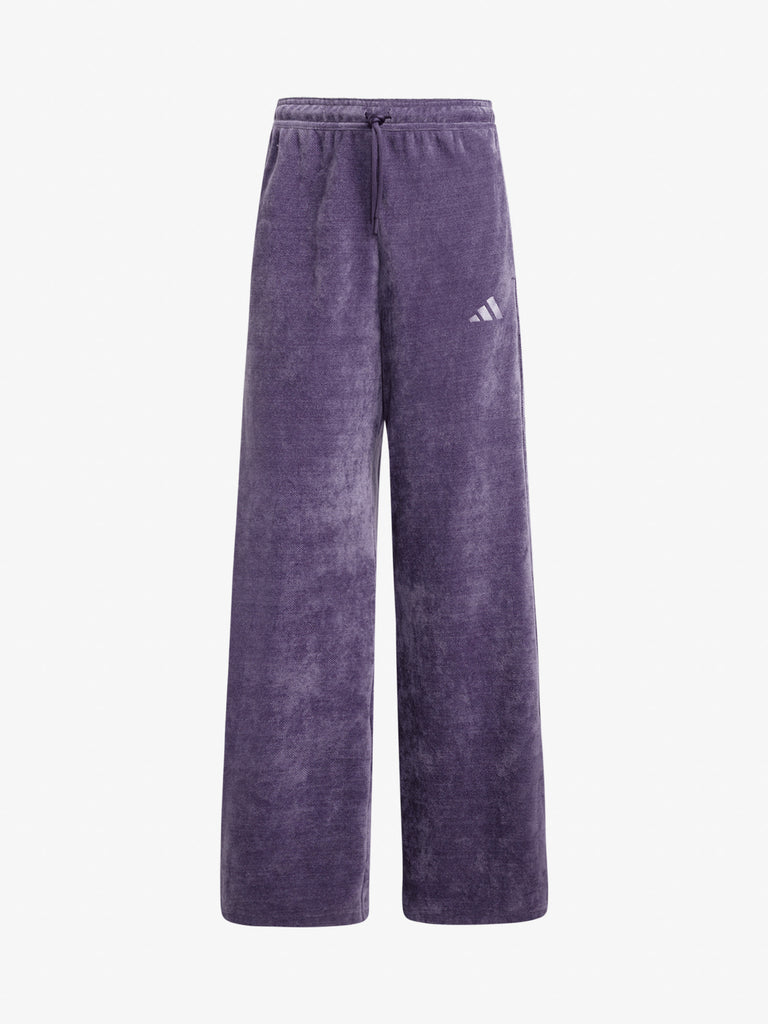 ADIDAS joggers tiro velour orlo aperto donna viola