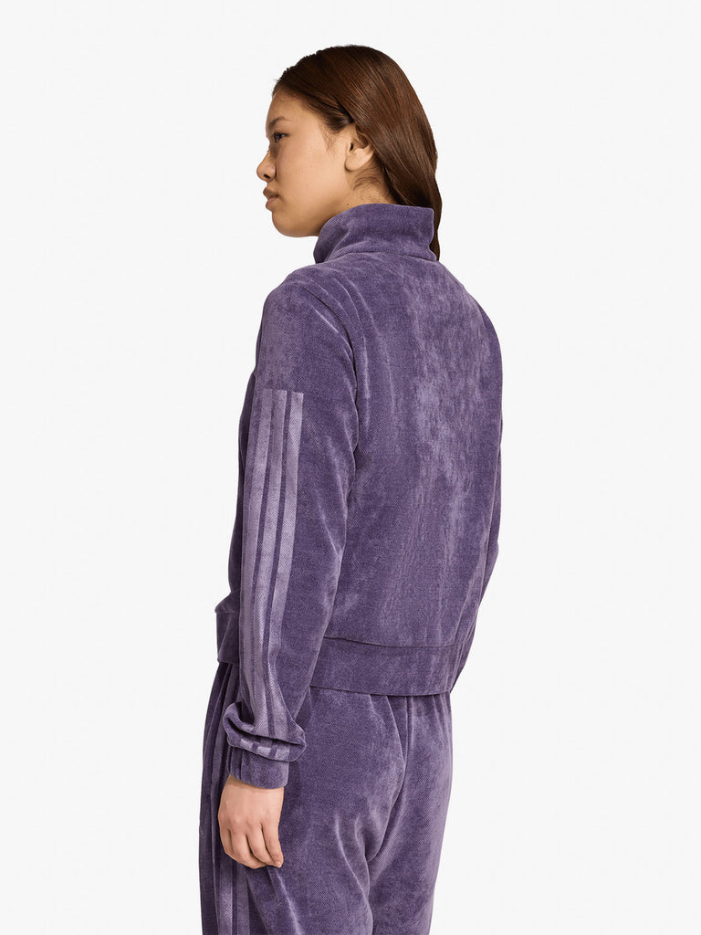 ADIDAS felpa girocollo tiro velour donna viola