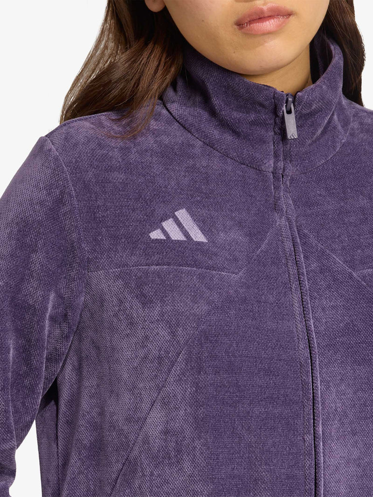ADIDAS felpa girocollo tiro velour donna viola
