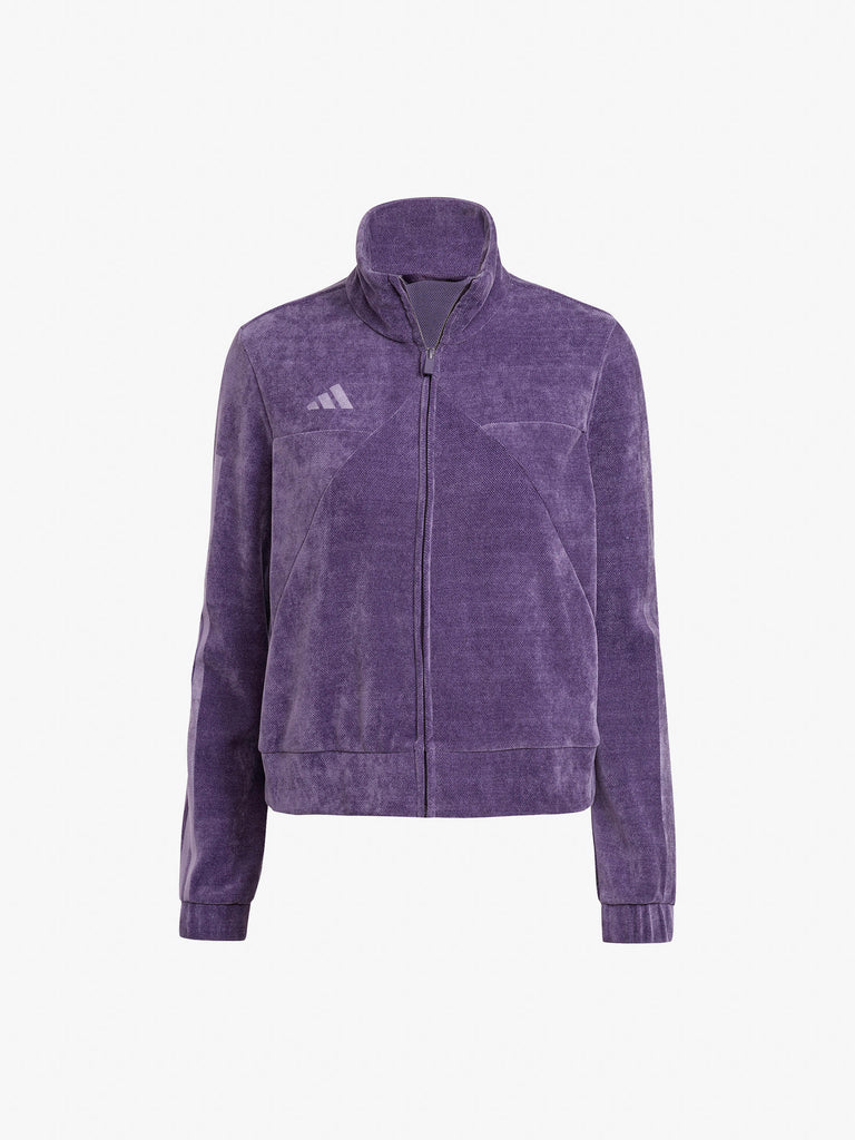 ADIDAS felpa girocollo tiro velour donna viola