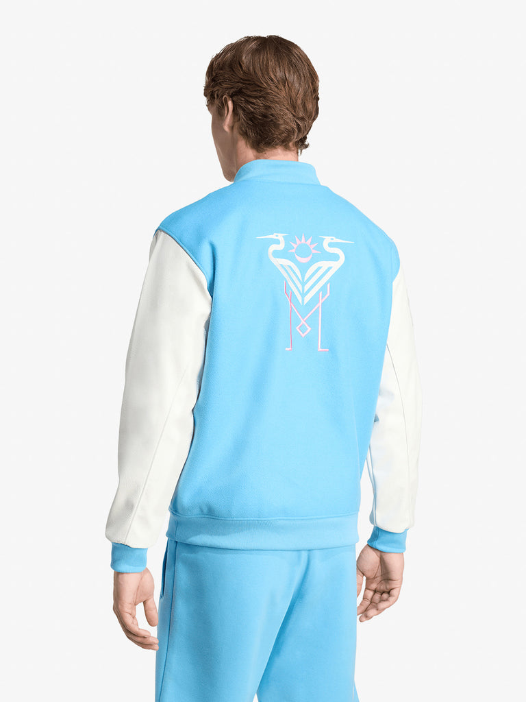 ADIDAS giubbotto original college uomo azzurro