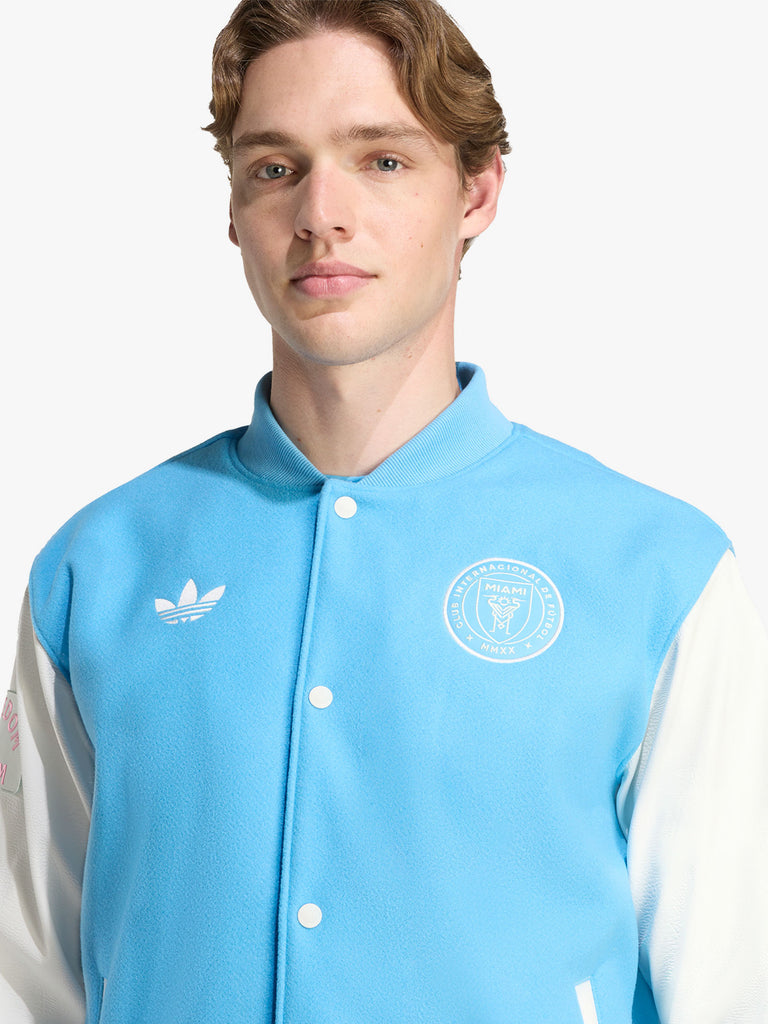 ADIDAS giubbotto original college uomo azzurro