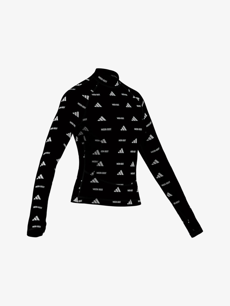 ADIDAS maglia a maniche lunghe long sleeve donna nero
