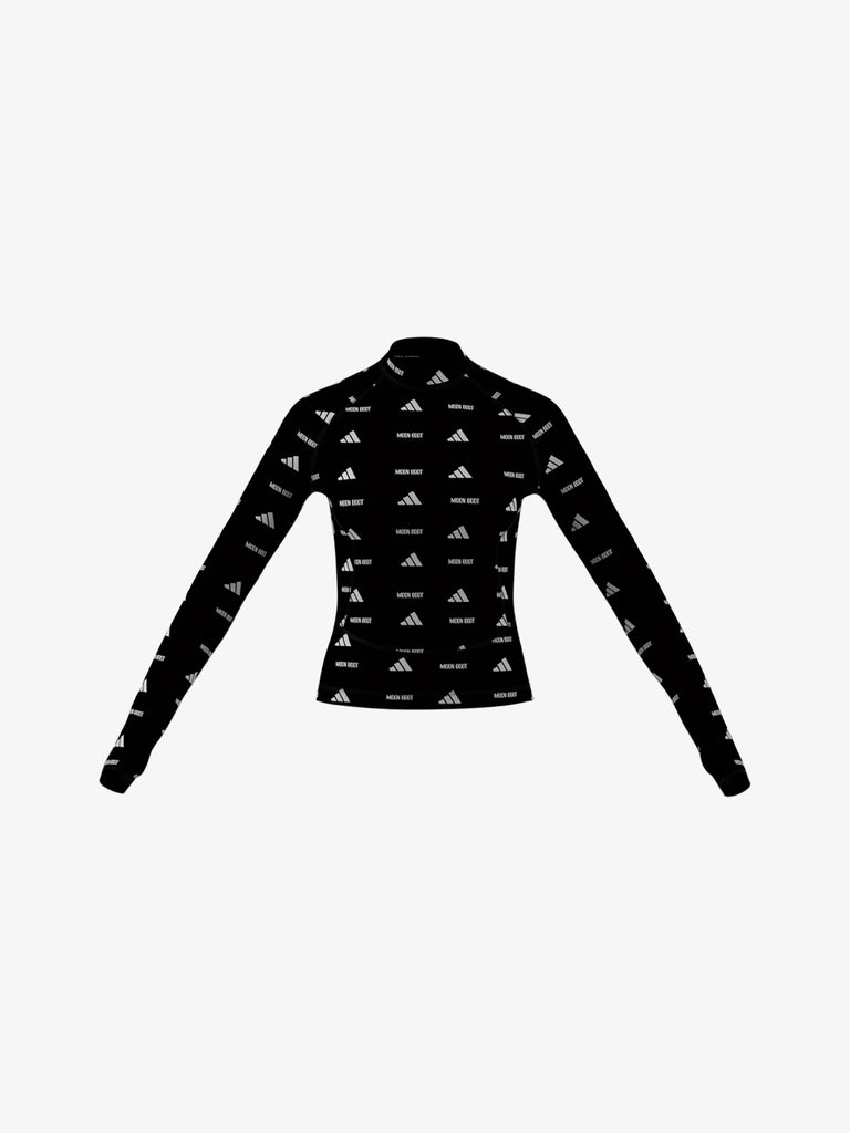 ADIDAS maglia a maniche lunghe long sleeve donna nero