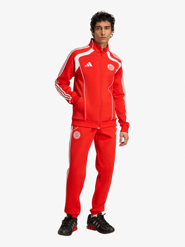ADIDAS felpa girocollo fc bayern ubp uomo rosso cotone