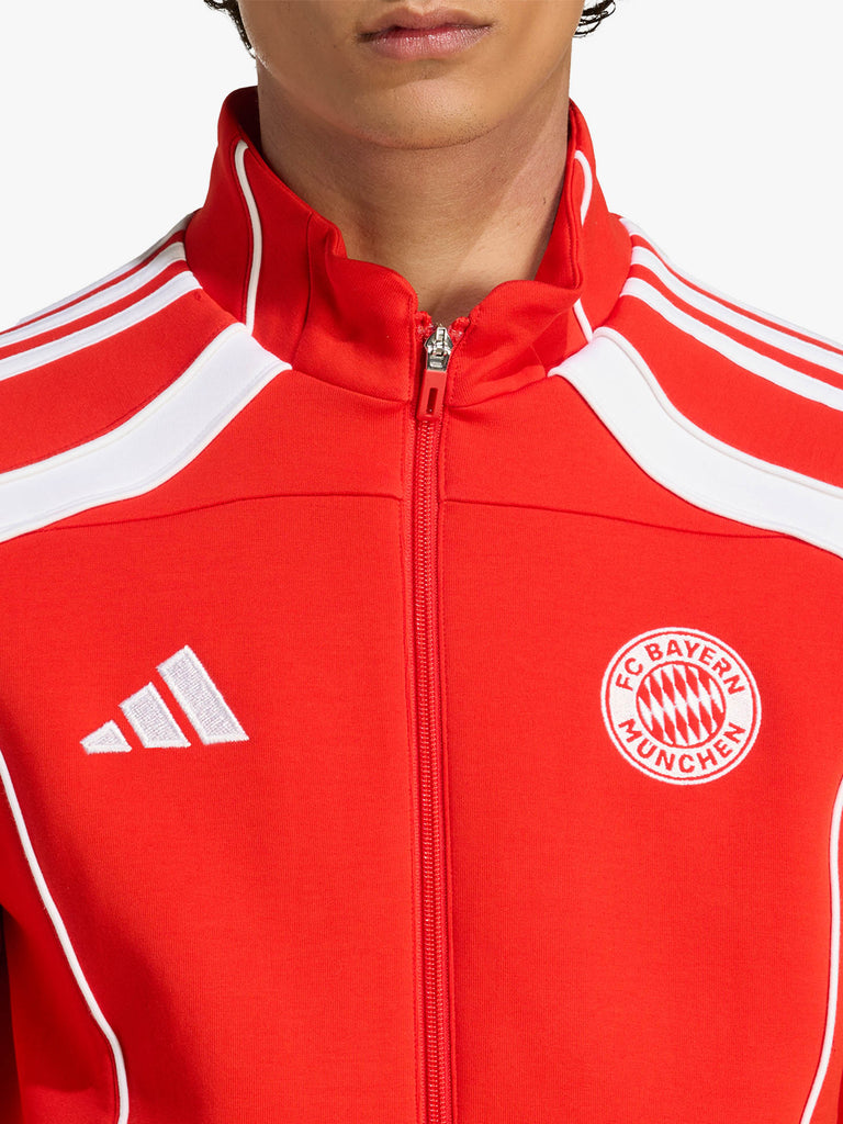 ADIDAS felpa girocollo fc bayern ubp uomo rosso cotone