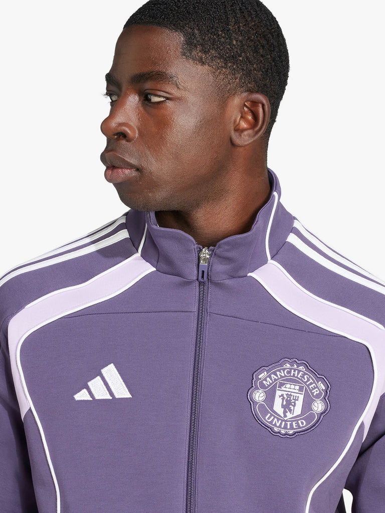 ADIDAS felpa girocollo manchester united ubp uomo viola cotone