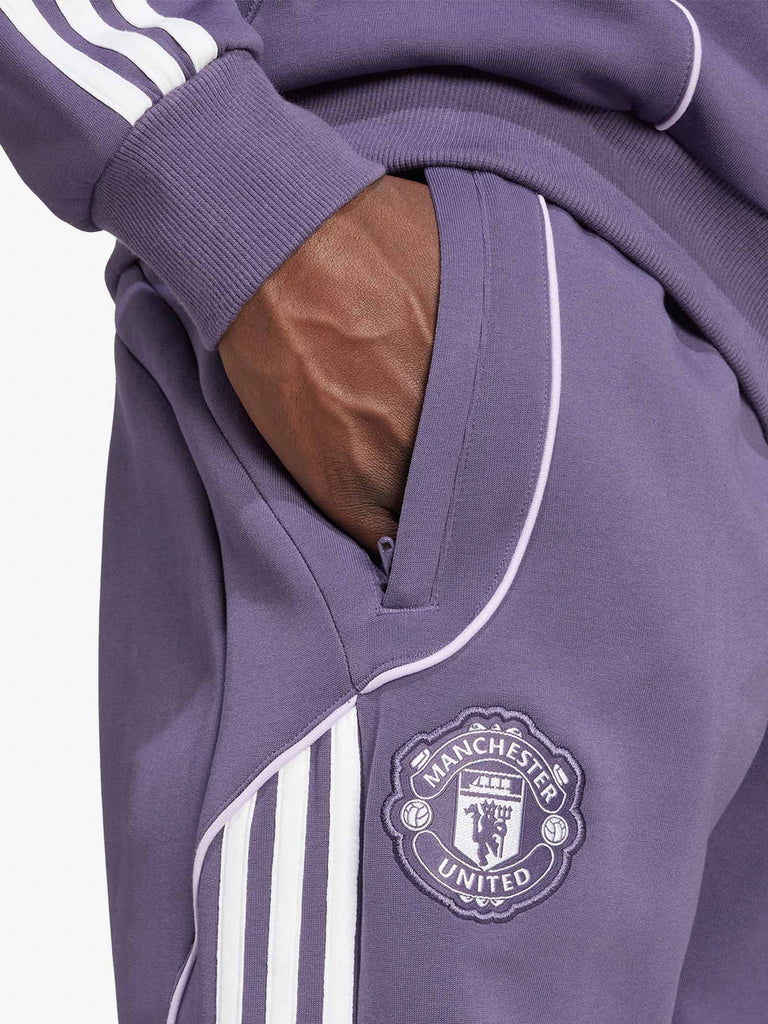 ADIDAS joggers manchester united ubp uomo viola cotone