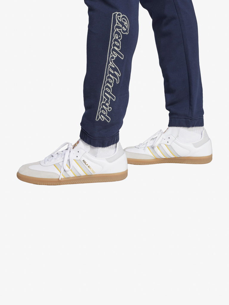 ADIDAS joggers real madrid us uomo blu cotone